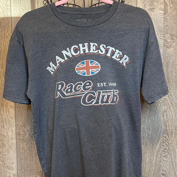 Custom 77 Manchester Race Club Men’s T-Shirt Size L - Picture 1 of 2